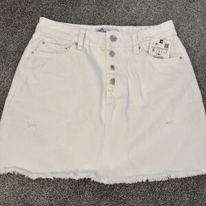 NWT Zara White A-line Mini Skirt Casual